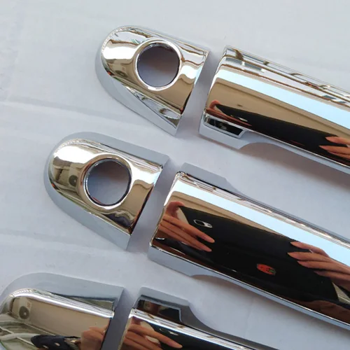 Imagen 2 del producto Cubierta de manija de puerta, embellecedor de plástico cromado, accesorios para Toyota Yaris 2007, 2008, 2009, 2010