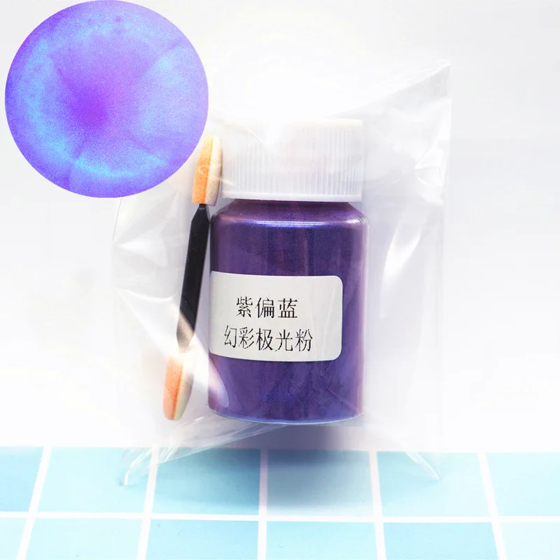 10g Chameleons Epoxy Resin Pigments Symphony Aurora Colorant Powder With Mini Brush Pearlescent Pearl Pigment DIY Nail Art