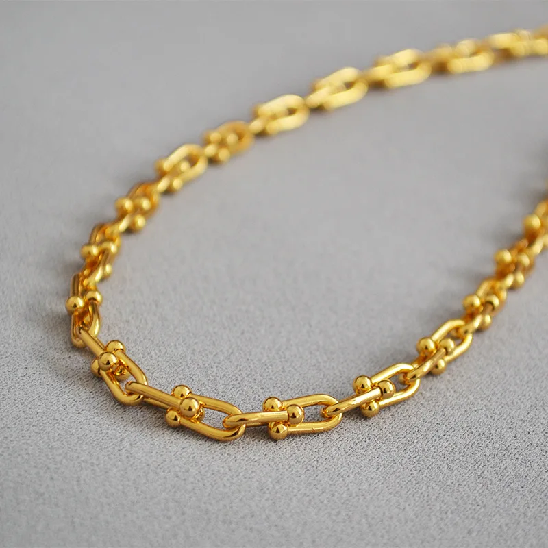 WT-N1228 Wholesale Figaro Link Chain Top Quality Jewelry Brass With Full Gold Eletroplated Factory Price