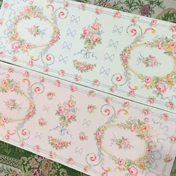 Pink Vintage Carpet French Flower Vine Printed Plush Floor Mat Living Room Bedroom Decor Rug Non-slip Small Carpets Home Decor