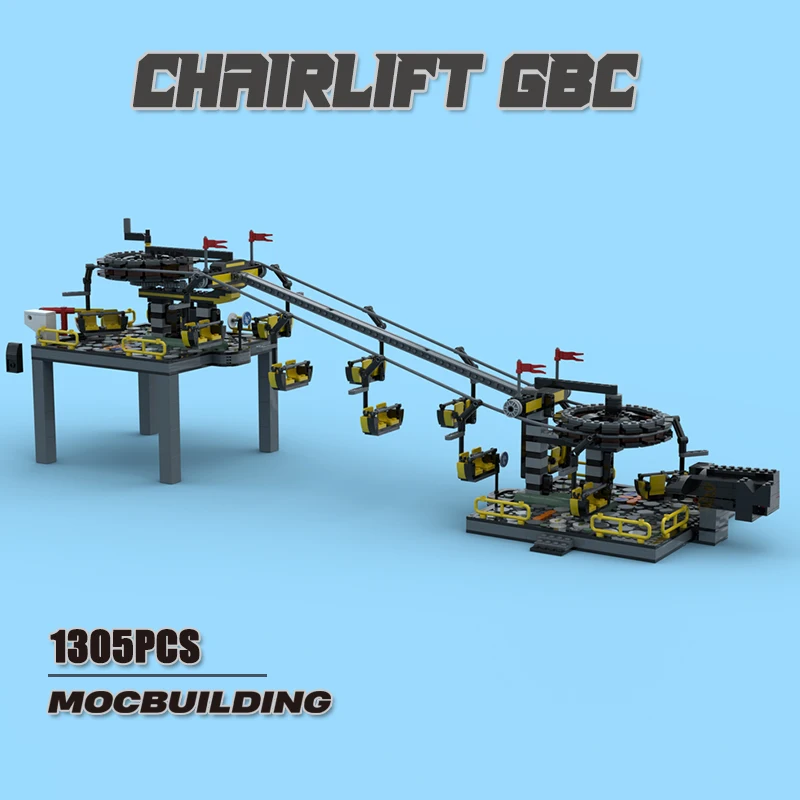 

MOC Building Block Chairlift GBC Technology Bricks Science Educational Model Creative Children's Toys Xmas Gifts