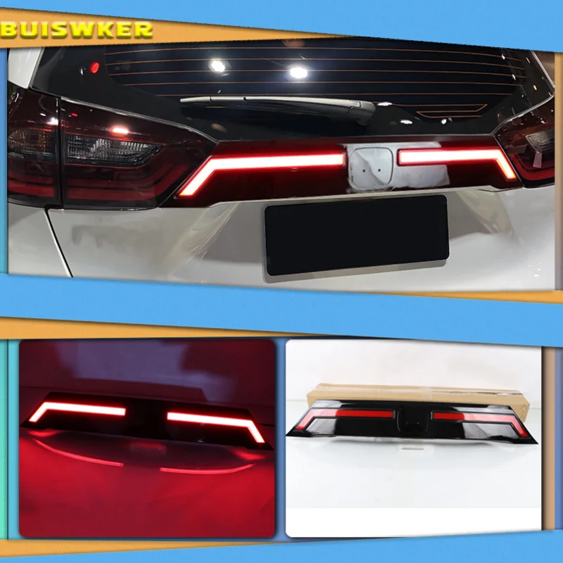 For Honda Fit JAZZ 2021 2022 Rear Bumper Trunk Tail Light Car LED Rear Fog Lamp Brake Light Dynamic Turn Signal Reflector