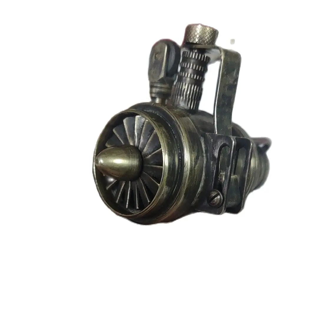 

Handmade Brass Fuel Oil Lighter, Aircraft Engine, Industrial Style Gasoline Lighter, Metal Gift