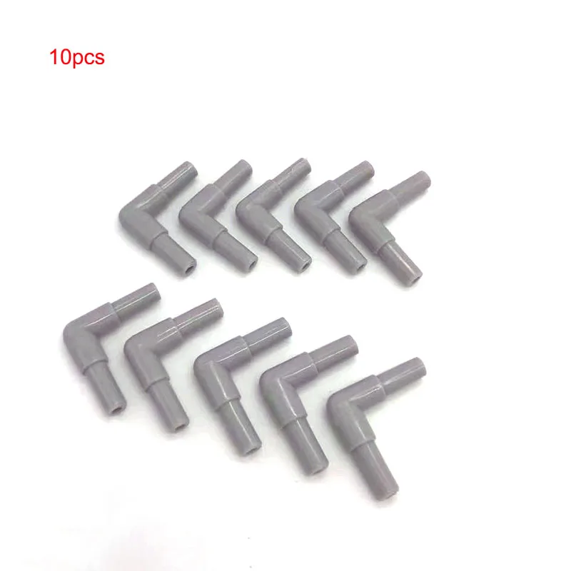 10pcs/lot 4mm Elbow Connector Aquarium Accessories Fish Tank Air Pump Connector Control Valve Air Pipe Tube Accessories 2021 New