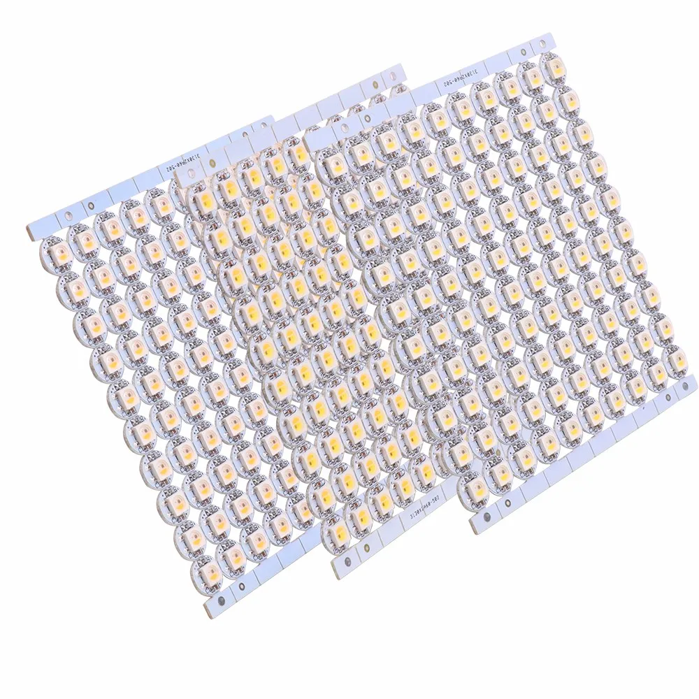 2-1000pcs WS2812B RGB LED Chip 5050SMD Black/White PCB SK6812 Individually Addressable Board Heatsink WS2811 IC Built-in