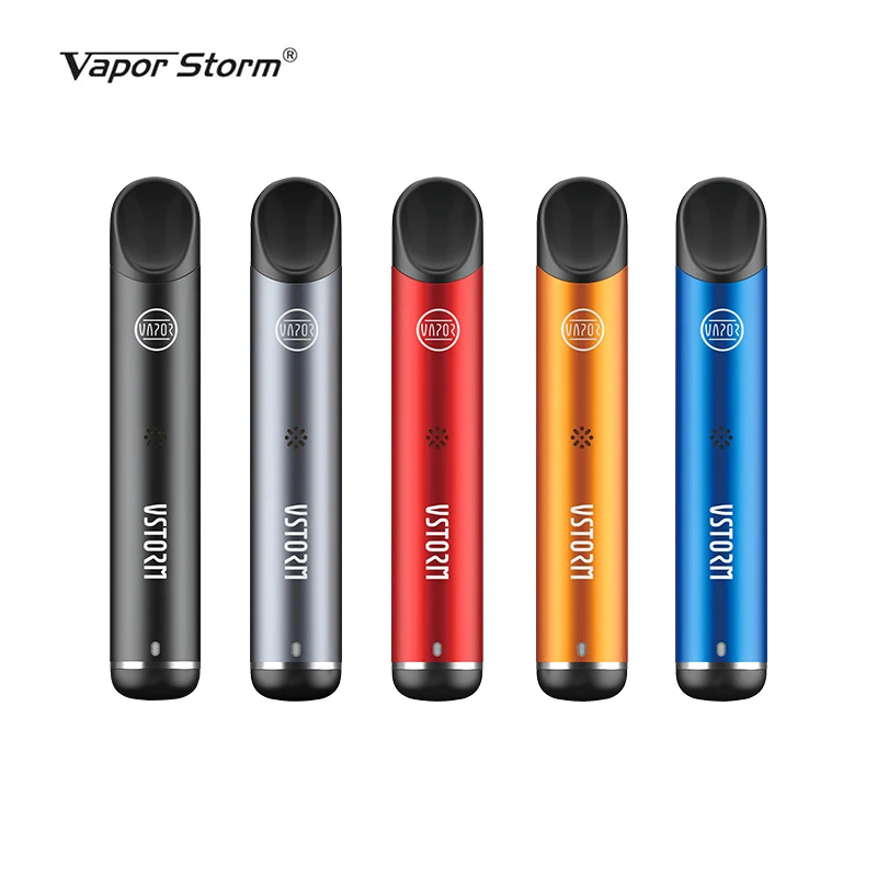 Vapor Storm Ares Pod System Vape 12W Electronic Cigarette 560mah 1.6ml Mesh Coil Cartridge Refillable Starter Kit VS Minifit