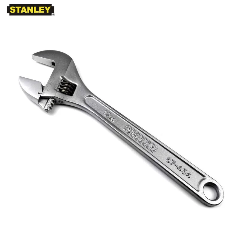 Stanley 1 stks professionele grote micro verstelbare sleutel auto momentsleutels metalen verstelbare kop sleutel reparatie mechanica tool