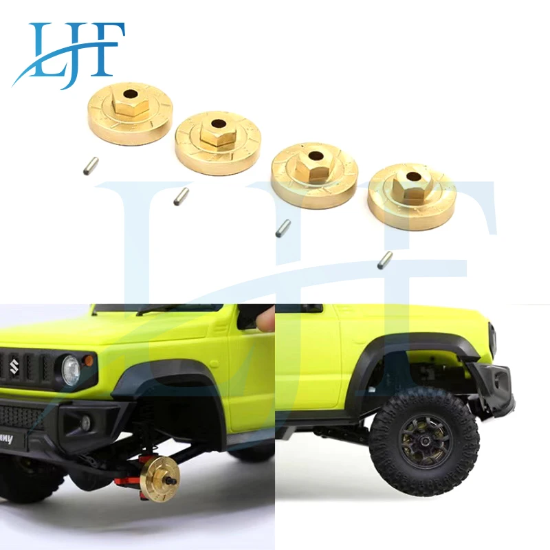 LJF 4 шт латунный сверхмощный комбайнер ступицы колеса для 1/16 RC автомобиля XiaoMi Jimny Xmykc01Cm обновленные детали аксессуары L131
