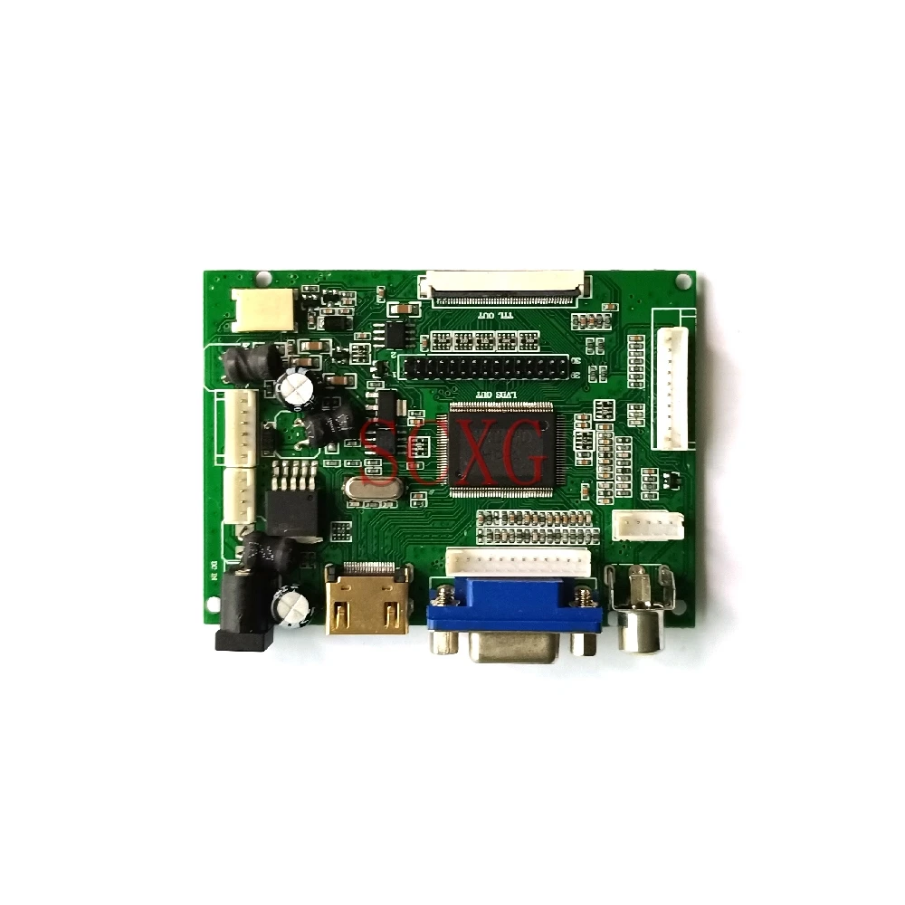 Imagem -02 - Placa de Controlador de Tela Lcd 20 Pinos Lvds Vga av Compatível com Lcd 2ccfl para G150xg01 M150xn06 M150xn07 Ht150x02 Kit1024 768