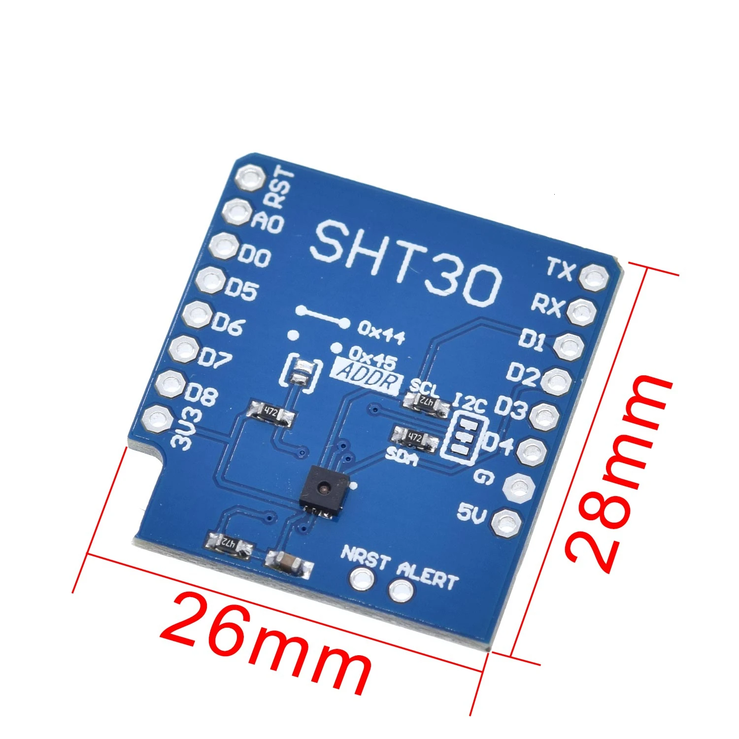 TZT 1/3PCS SHT30 Shield für WEMOS D1 mini SHT30 I2C digitales Temperatur- und Feuchtigkeitsmodul – Detail 2