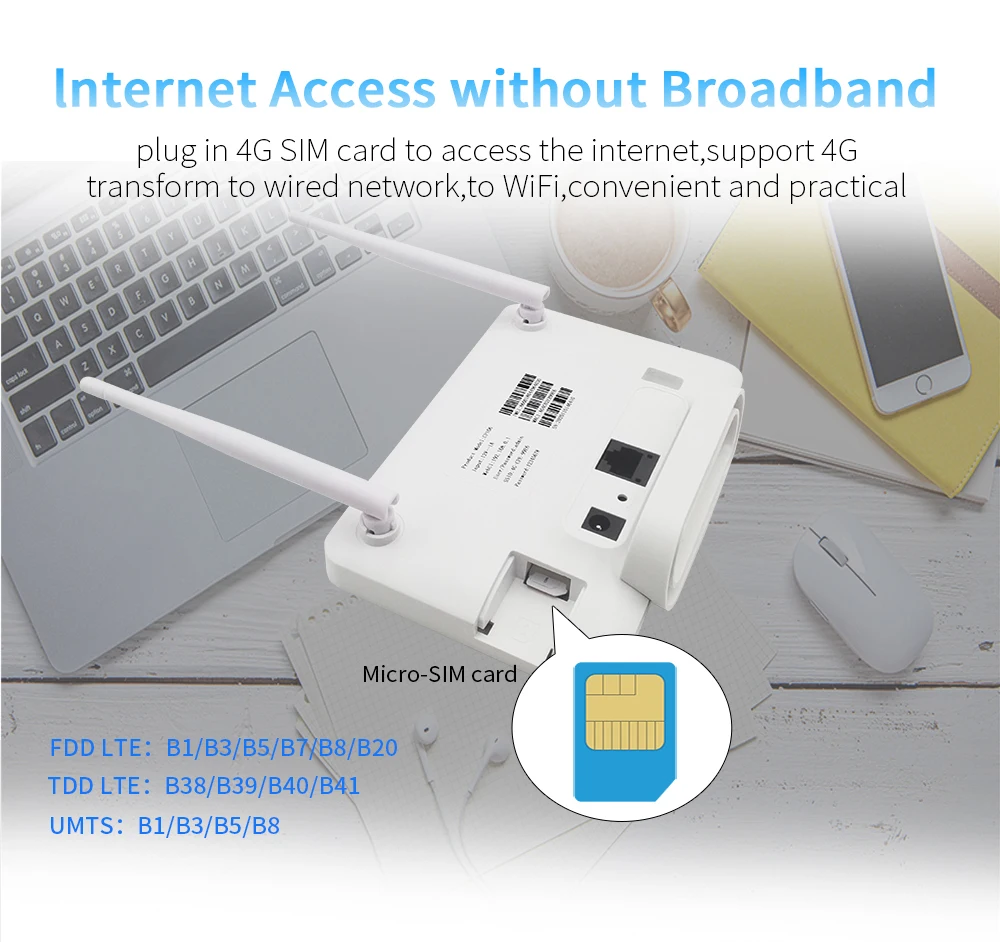 New 4G Wifi Wireless Router CP106 4G Lte Cat4 150Mbps Wireless With Rj45 Wan Lan 4G Router Pk Huawe B593 B315