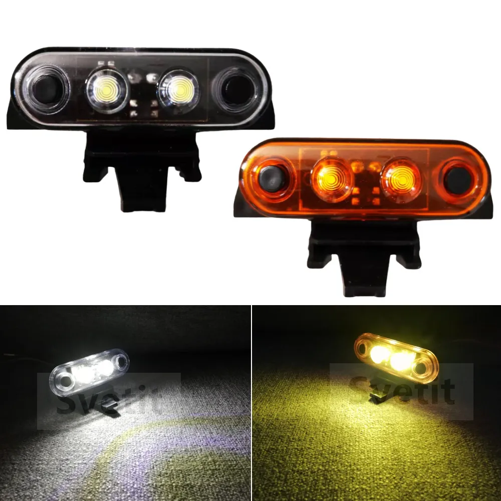 

1Pc 24V LED Top Light For Volvo FH FM Truck Cab Roof Marker Light White Amber OEM 82116545