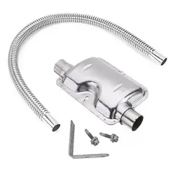 Air Diesel Heater Accessories 120cm Exhaust Muffler Silencer Portable Parking Stainless Steel Pipe Heater Webasto/Eberspacher