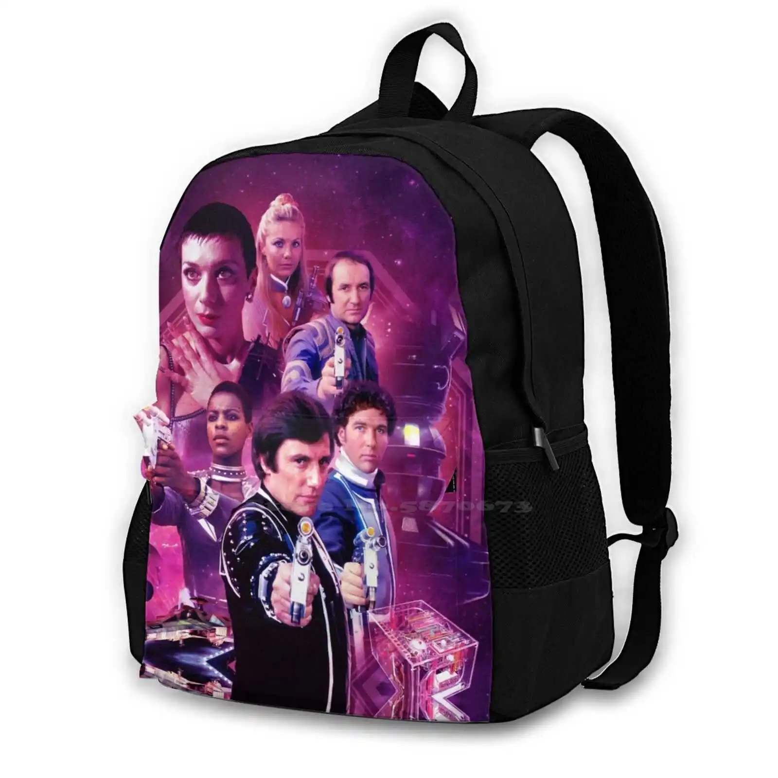 Blake's 7 Series 4 Montage Rucksack Knapsack Storage Bag Backpack Blakes 7 Blakes Seven Liberator Servalan Blake Travis Terry