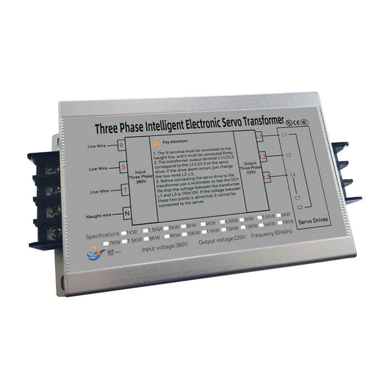 Imagem -03 - Transformador Servo Eletrônico Trifásico Inteligente 380v de 15kw a 220v a 200v 8kw 9kw 10kw 11kw 12kw 13kw 14kw 15kw