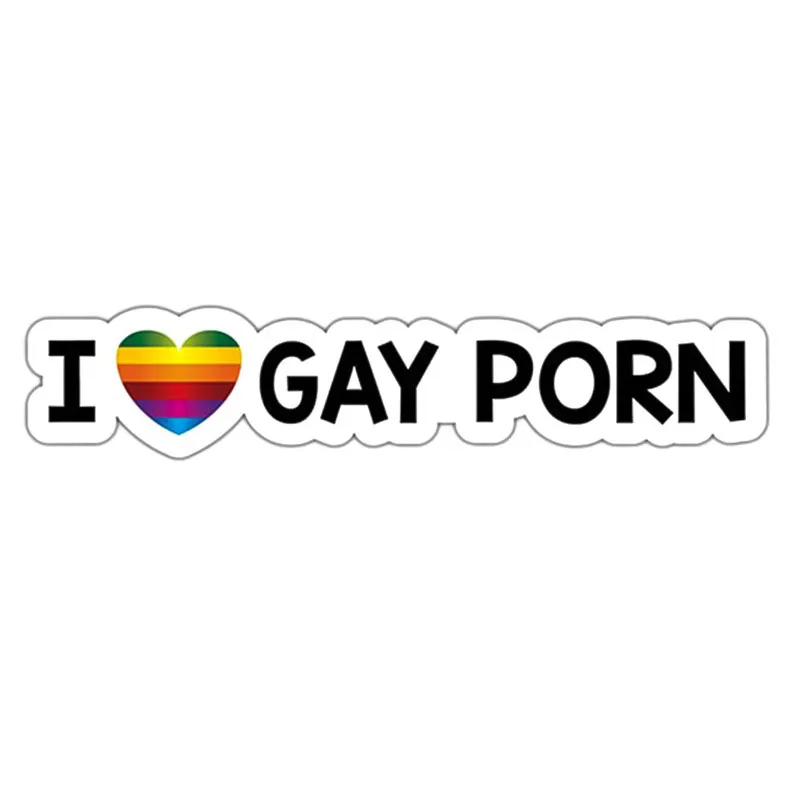 Car Stickers I LOVE GAY PORN Reflective for DAIHATSU terios sirion yrv charade mira Tesla Roadster Model 3 Model S X