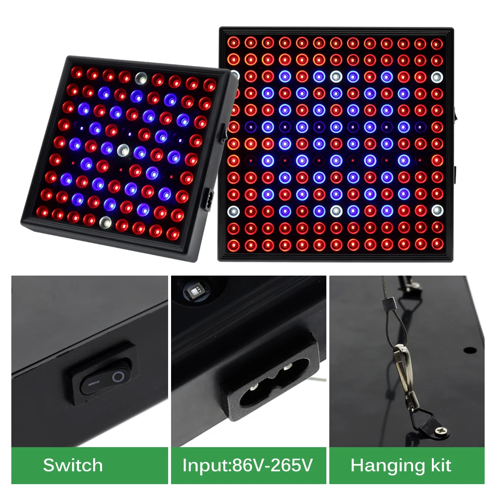 Lampada da coltivazione a LED 25W 45W 50W AC85-265V Illuminazione da coltivazione a spettro completo per piante Fiori Coltivazione di piantine.