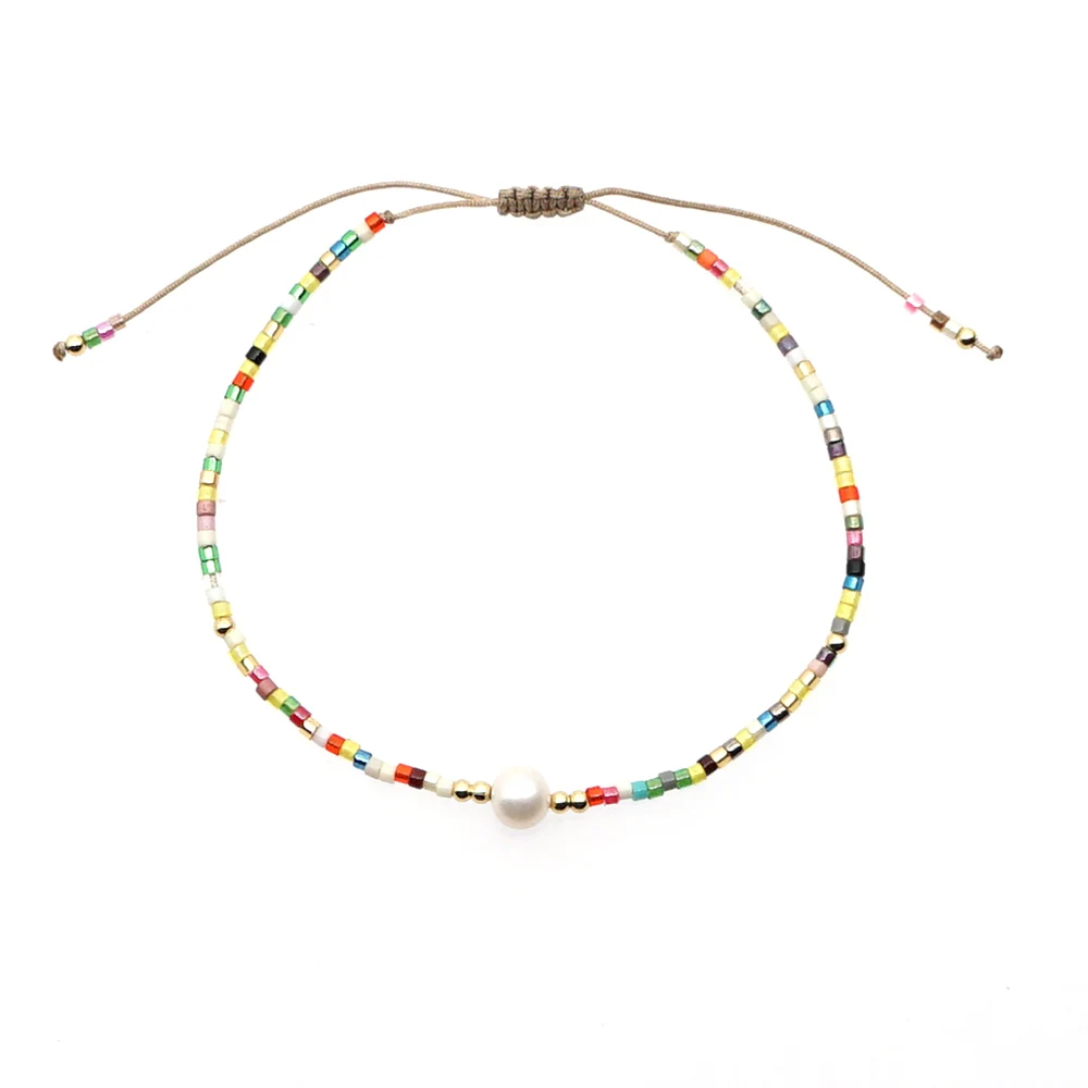 Go2boho Miyuki Bracelet For Girl Friendship Simple Freshwater Pearl Bracelets For Women Pulseras Femme Boho Jewelry Gift