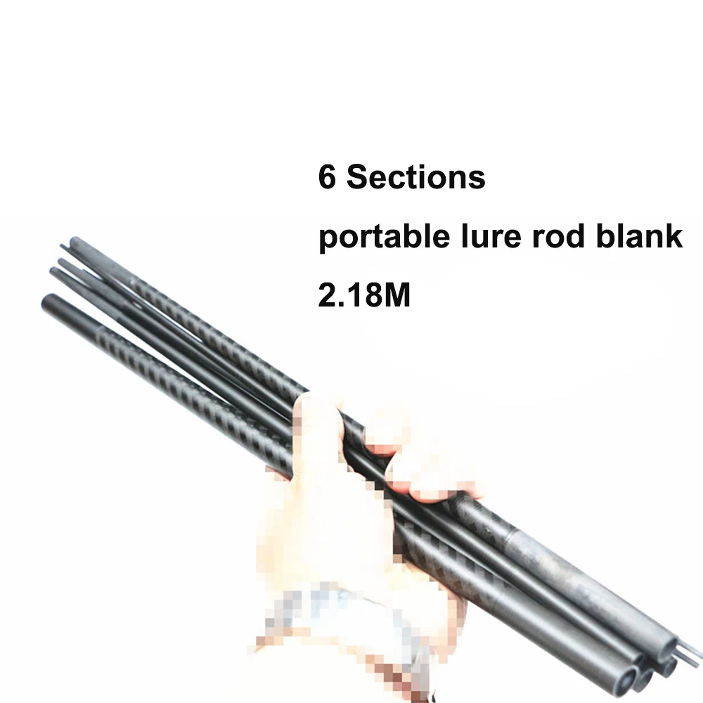 Rod Blank  DIY 2.18M Xrays Wrapping Carbon Fiber Portable Rod Blank 6 Sections  Fishing Rod Blank Fishing Rod Building Blank