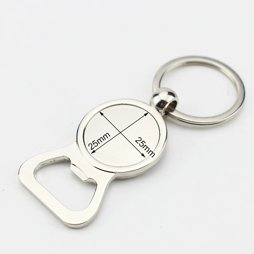 Cabochon Bottle Opener Bottle Opener Bank 1/5/20PCS 25mm Hangings Ring Keychain Home Kitchen Tools Gadgets Portable