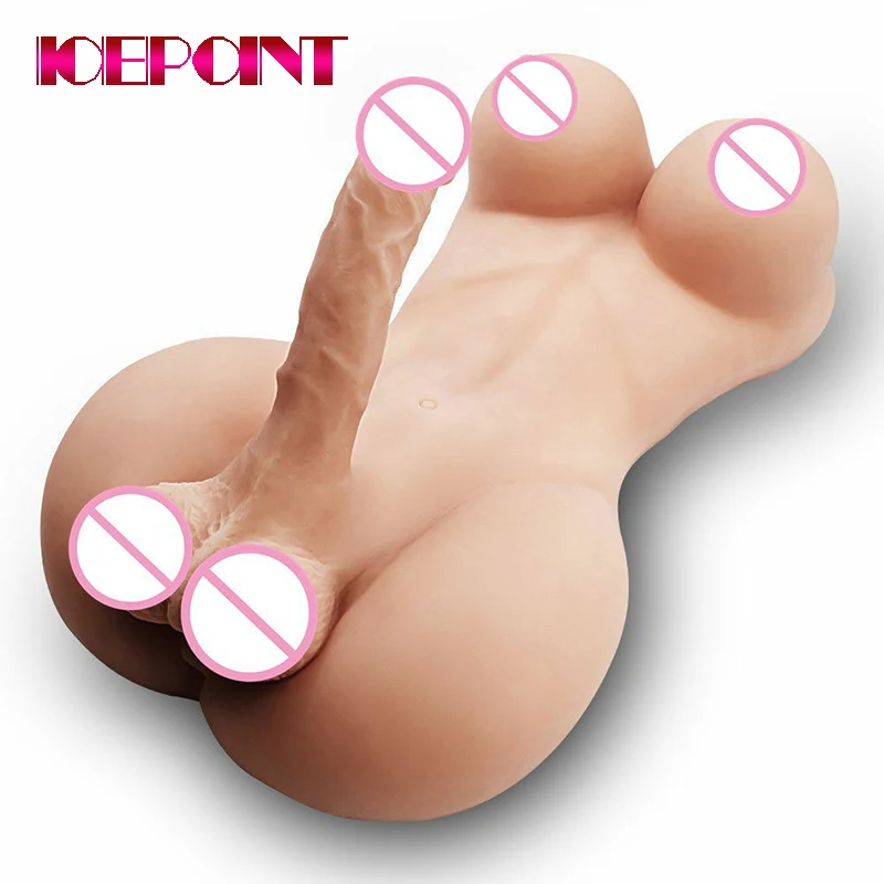 54CM Shemale Silicone Sex Doll Big XXL Anus Breast Penis Dildo Vagina Anal Toys for Men Women Couples Male Masturbator Sex Shop