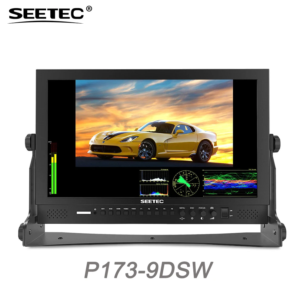 Seetec P133-9DSW 13.3 Inch IPS FHD 1920x1080 Broadcast HDMI-compatible 3G-SDI/HDMI Waveform/Vector Professional Desktop LCD