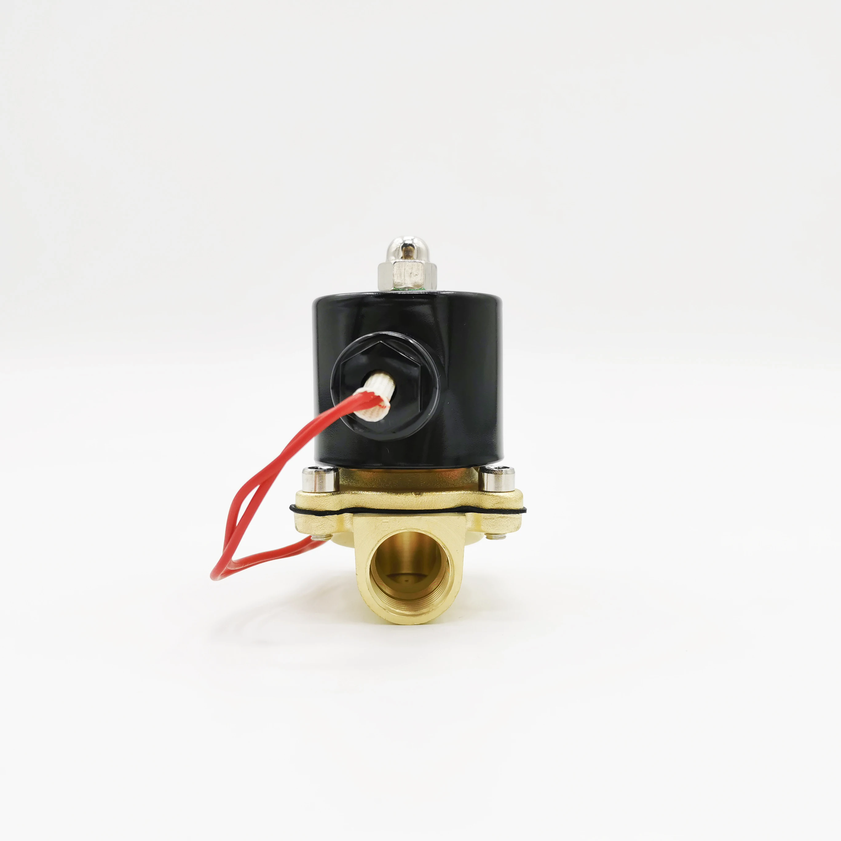 الكهربائية الملف اللولبي صمام عادة مغلقة AC220V المياه برهان G3/8 "G1/2" G3/4 "G1" G1-1/4 "G1-1/2" G2 "DC12V 24 فولت