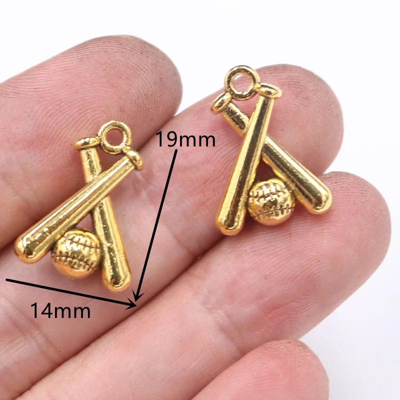 10pcs Mix Sports Sneakers/Dancing Shoes/Skating Shoes/Running Shoes/Football/Baseball/Pendant DIY Charm Jewelry Crafts Making