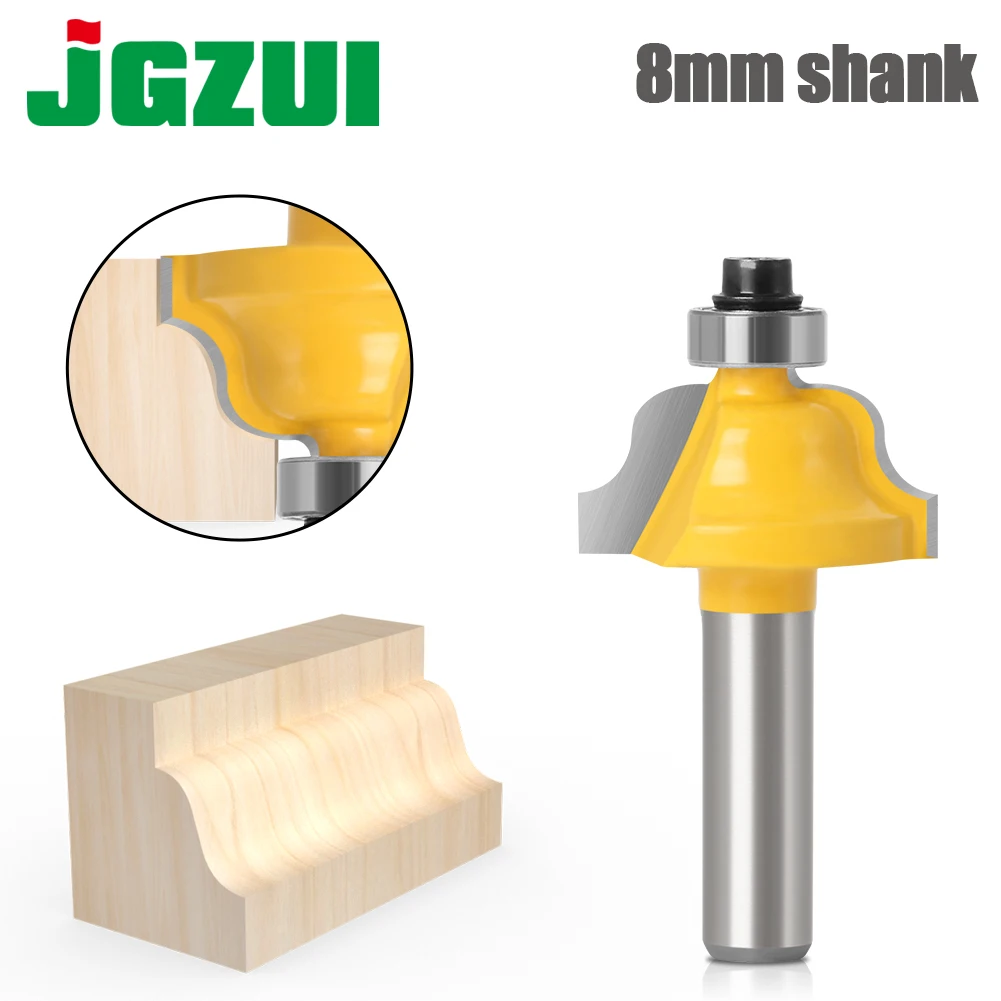 1pcs/set High Quality Cove Bit With Bearing 8mm shank Cove Edging and Molding Router Bit - 7/8\