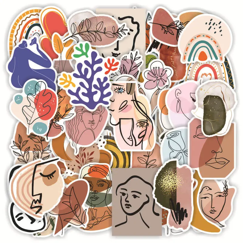 10/30/50PCS French World Artist Work Aesthetic Stickers Travel Luggage Guitar Laptop Phone Diary Cool Graffiti Sticker Kid Decal