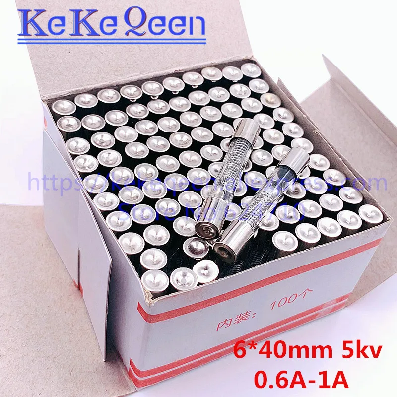 6*40mm 5KV Mikrowelle Sicherung 0,5 A 0,6 A 0,65 A 0,7 A 0,75 A 0,8 A 0,85 EIN 0,9 EIN Glasrohr Sicherung 5000V 6x40mm Hohe-Druck Sicherung – Detail 4