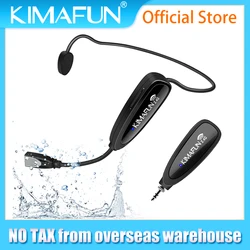 KIMAFUN 2.4G Wireless Fitness Mic, Lightweight Secure-Fit Headset Microphone for Aerobics, Yoga, Gym Instructor,