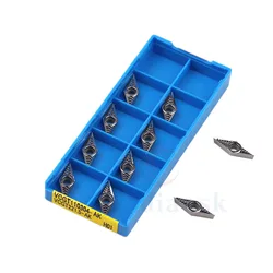 VCGT110304 AK H01 VCGT 110302 AK H01 high quality Carbide  Blade cnc Lathe Cutter Aluminum Copper Tool Aluminum Turning Inserts