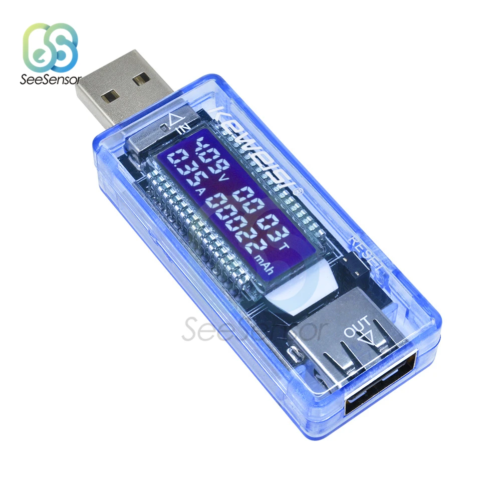 USB LCD Current Voltage Charger Capacity Tester USB Charger Doctor Detector Power Meter Voltmeter Ammeter Mobile Battery Tester