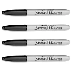 Sharpie T.E.C Trace Element Certified Permanent Markers Black 1mm for Aviation Industry Electronics Shipbuilding Metal Paint Pen