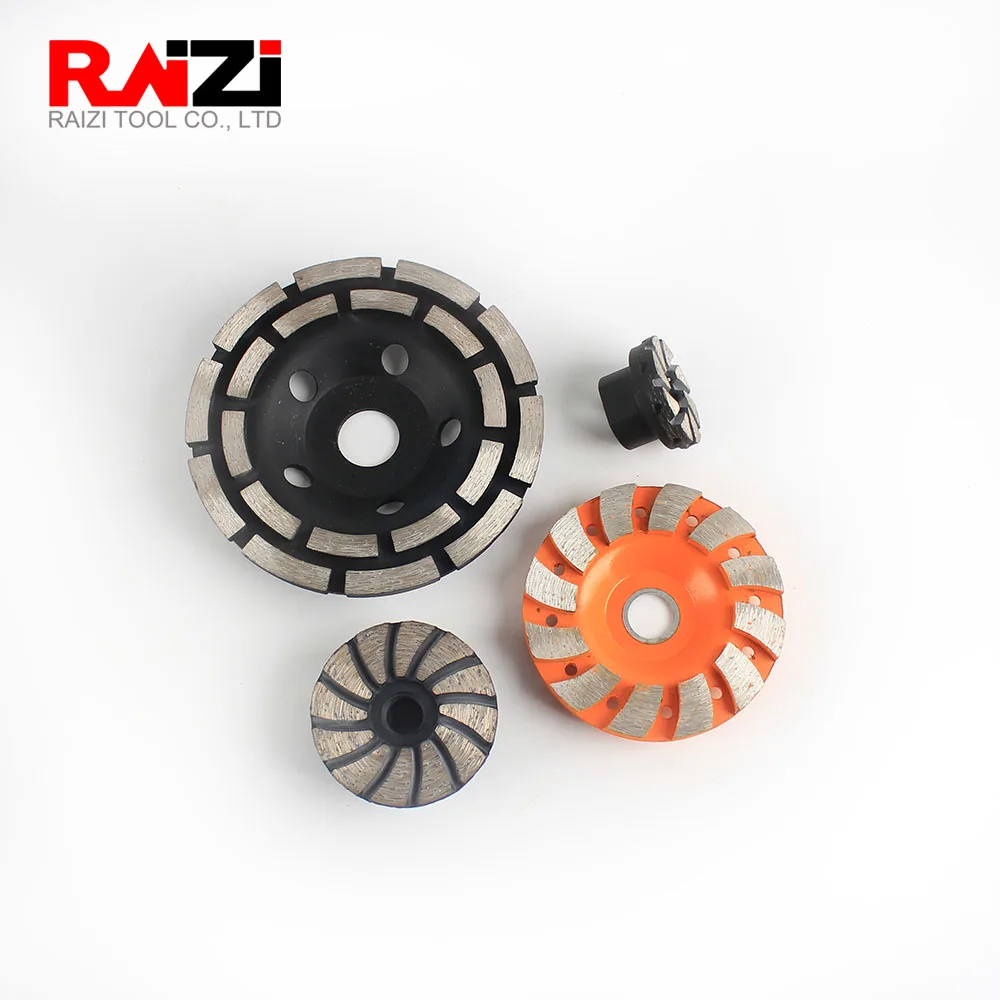 Raizi 40/60/90/115/125/180 mm Diamond Grinding Cup Wheel Stone Concrete Grinding Disc For Angle Grinder