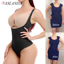 여성 Shapewear 바디 슈트 끈 팬티 바디 셰이퍼 허리 트레이너 수정 속옷 배꼽 컨트롤 Shapewear Fajas Colombianas