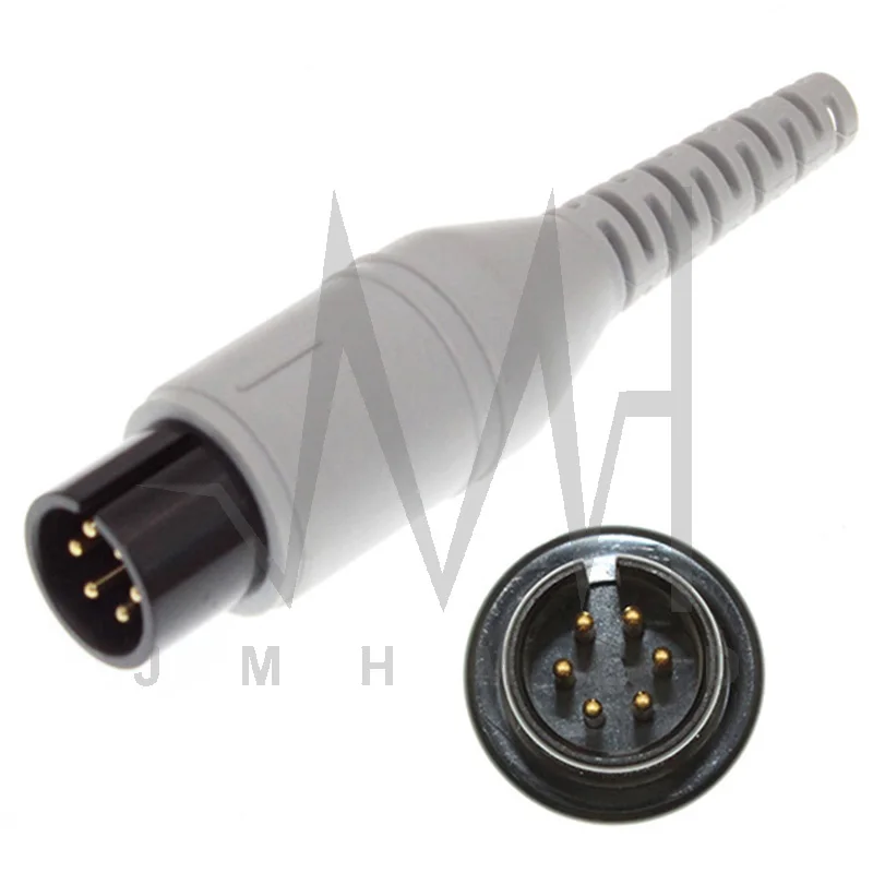 Universal ECG 3/5 Lead Cable Electrode Leadwire AAMI 6Pin Plug Compatible Biolight Contec Goldway Carewell MEK Comen Monitor.