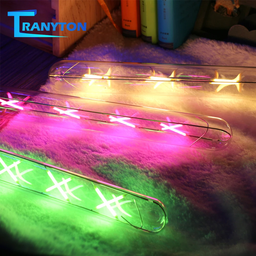 LED Tubular Fairy Lamp Light Bulbs 220V Colorful Vintage Glass Lamps Holiday Night Lights for Home Garland Bedroom Home Decor