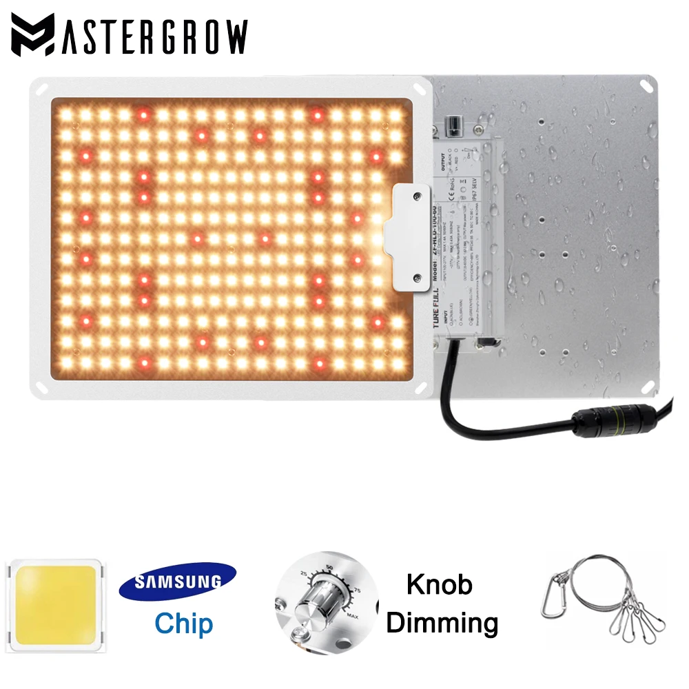 1000W Full Spectrum LED Grow Light Samsung LM281B Dimmable Driver Quantum Board Quiet Fanless，for Seedling, Veg and Blooming