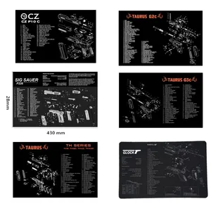 وسادة حصيرة بندقية تنظيف المطاط لبرج الثور G2C G3C TS9 TH9 TH40 تشيكوسلوفاكيا P10 C F Glock 17 19 22 25 26 28 طقم مقعد الحافظة 9 مم. 40 5 الجيل أعلى 8 مبيعات G2C مصباح يدوي - No5