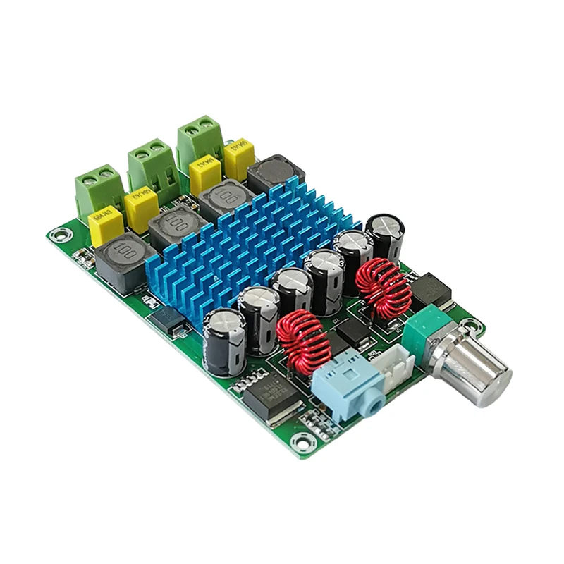 KYYSLB 50W*2 DC12-24V TPA3116D2 Digital Power Amplifier Board Automatic Boost Type Distortion-free Battery Amplifier Board