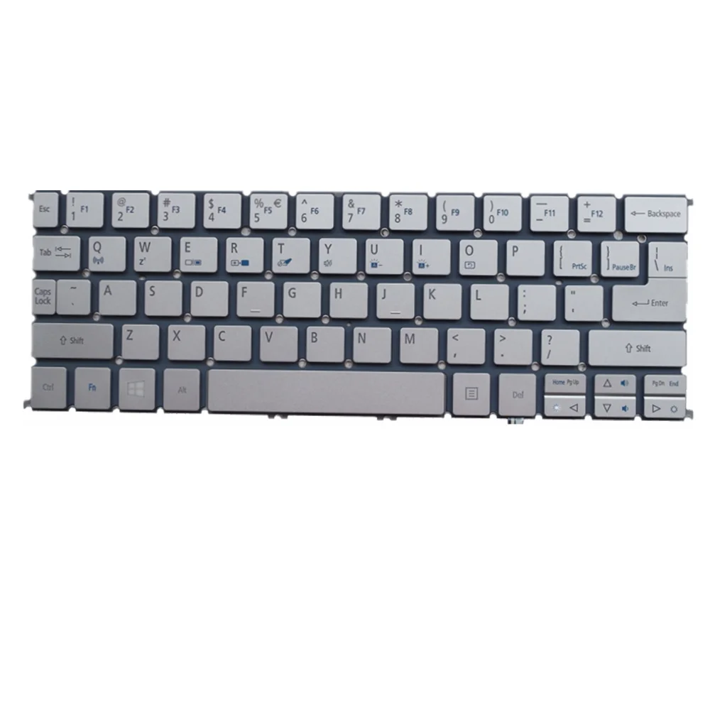 Laptop Keyboard For ACER For Aspire V3-111 V3-111P V3-112P Colour Silver US United States Edition