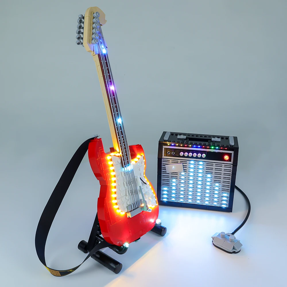 Led Light Set For 21329 Ideas Fender Guitar Model Education Toys Kids Birthday Christmas Gifts (Not Included Building Blocks)