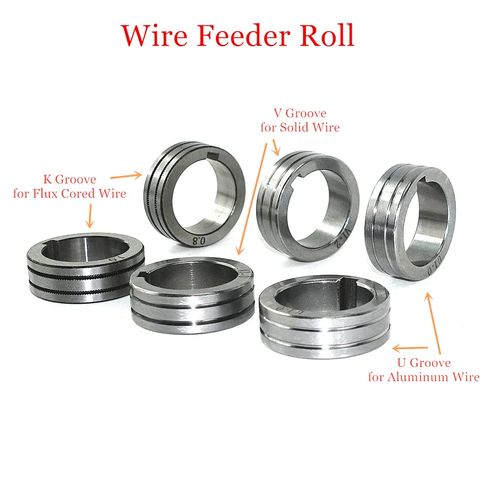 Wire Feeder Roll V U K Knurl Groove 30x22x10mm for 0.8 1.0 1.2mm Steel Aluminum Flux Cord Welding Wire MIG Welding Machine