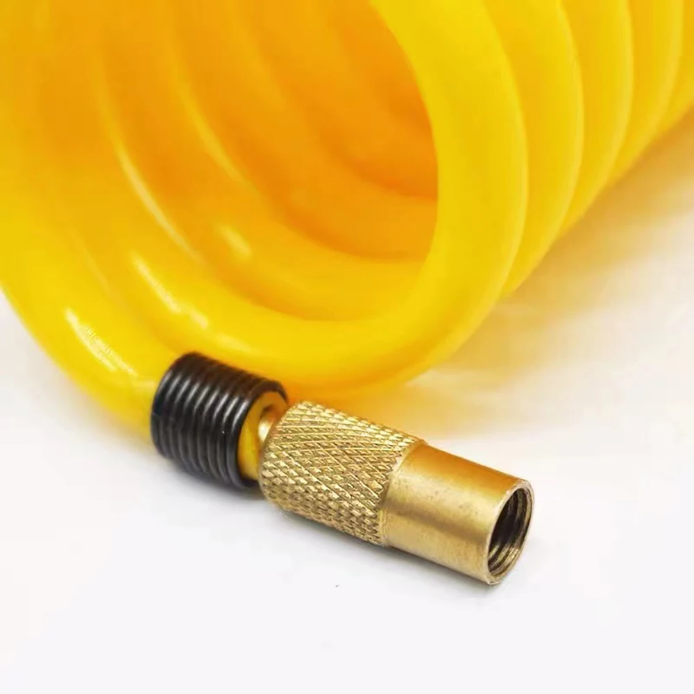 Car air pump 3m extension pipe telescopic threaded metal interface lengthened auto parts PU pipe