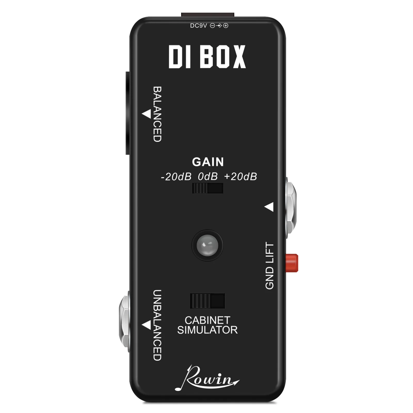 Rowin-Smart Direct Input Box, LEF-331, DI Box, Ultra Low distortion,it transers the sound of guitar or bass directly