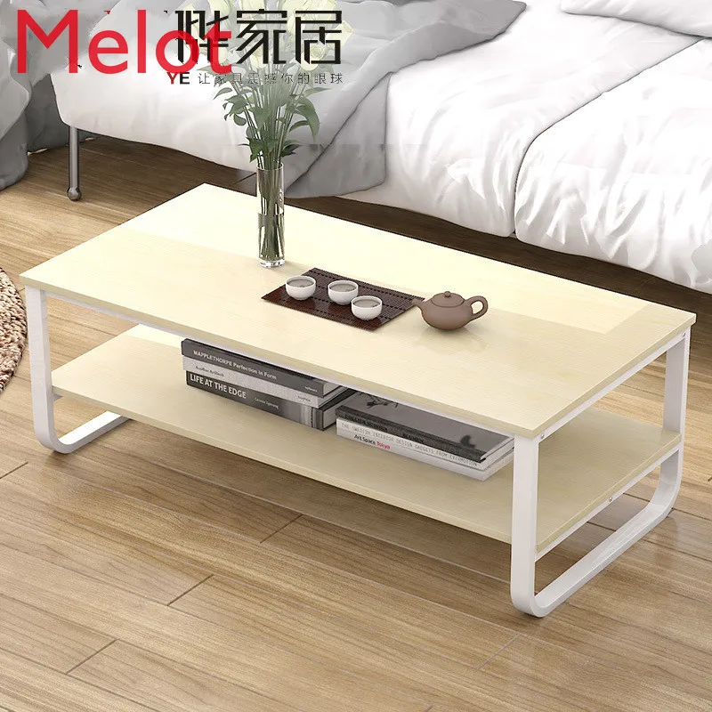 Coffee Table Simple Modern Tempered Glass Living Room Cool Furniture Combination Creative Small Apartment Office Square Table