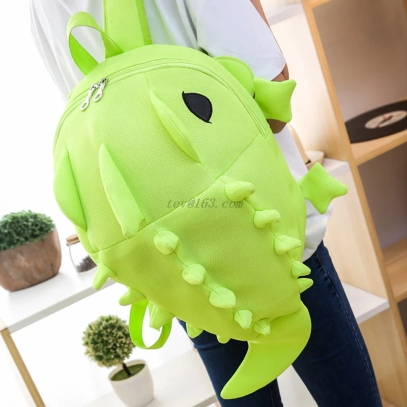 Children Cartoon 3D Dinosaur Backpack Students Cute Schoolbag Kid Christmas Gift