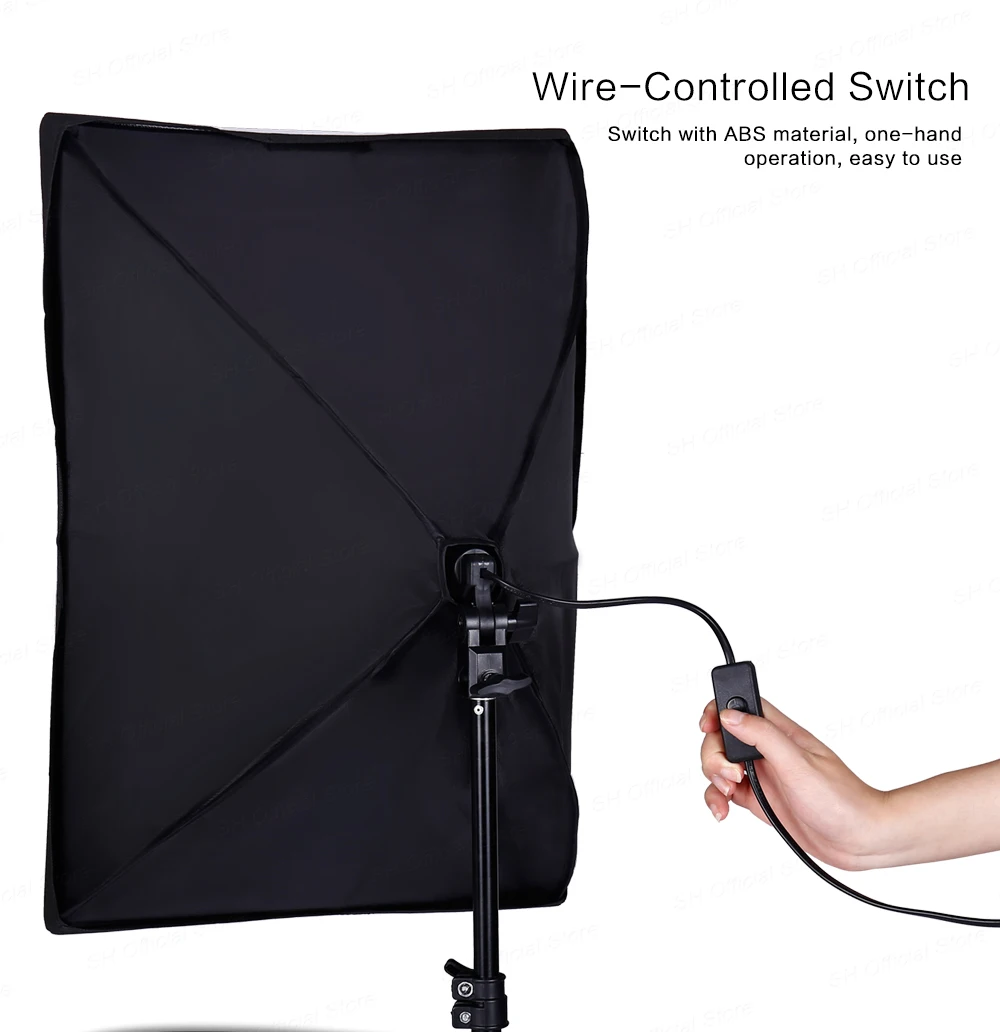 Photography Softbox Lighting Kits 50x70CM Light System soft boxes For Photo Studio Equipment